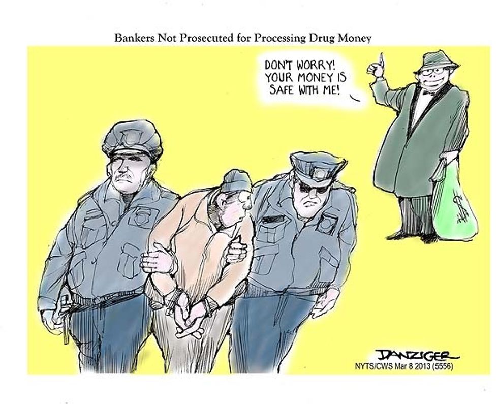 Banks Not Prosecuted For Processing Drug Money