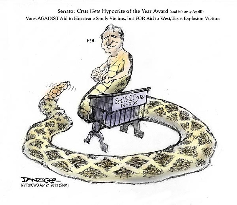 Senator Cruz Wins Hypocrite Of The Year Award