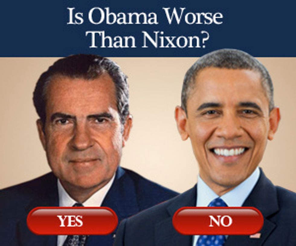 Is Obama Worse Than Nixon?