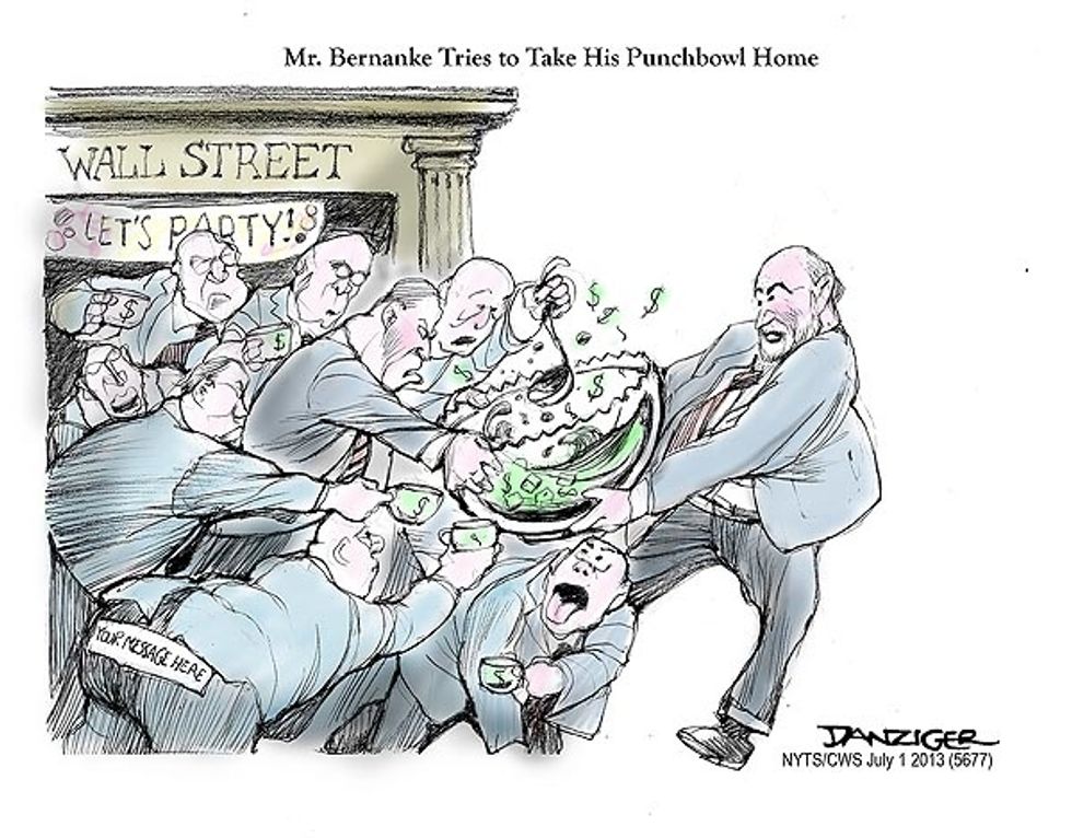 Mr. Bernanke Tries To Take His Punch Bowl Home