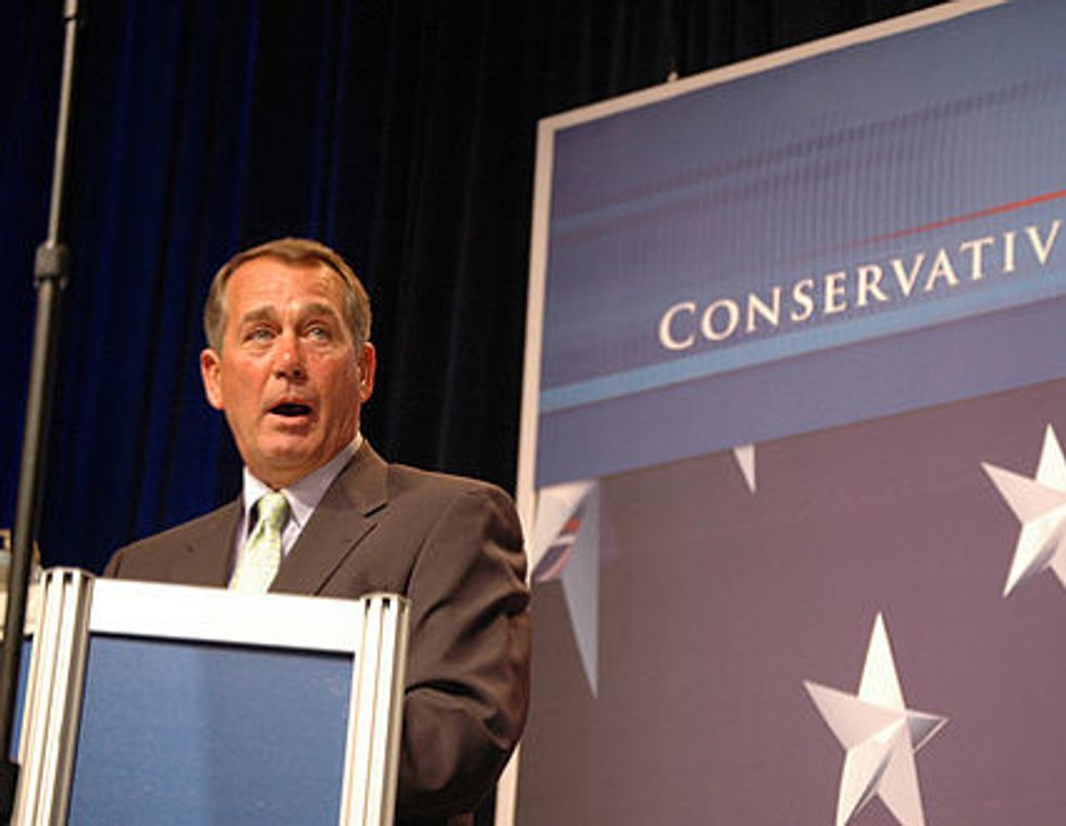 Boehner Grabs A Random Hostage To Stop The GOP From Pulling The Trigger On Itself