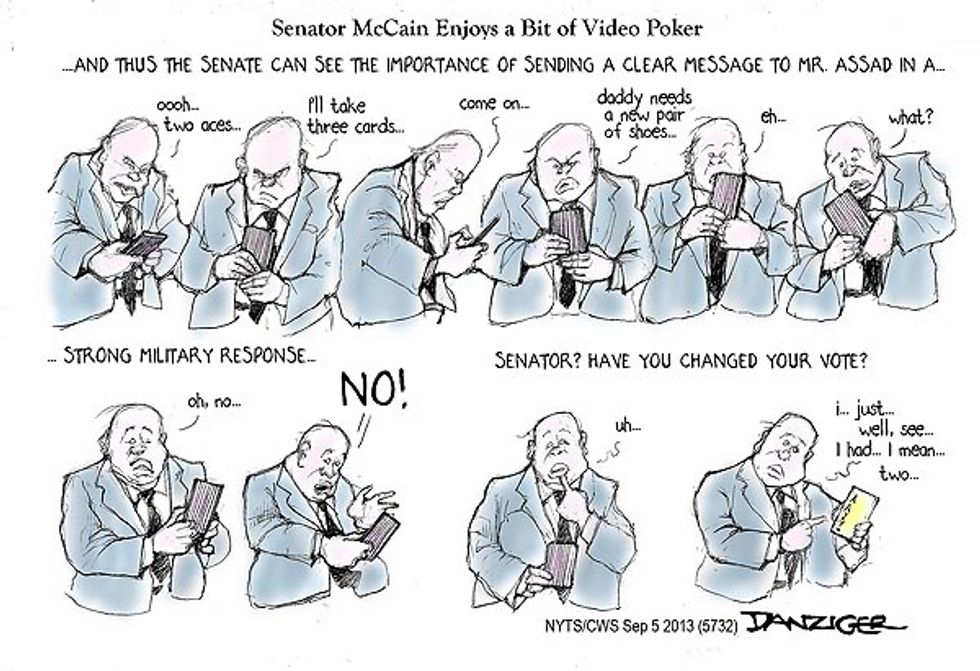 Senator McCain Enjoys A Bit Of Video Poker