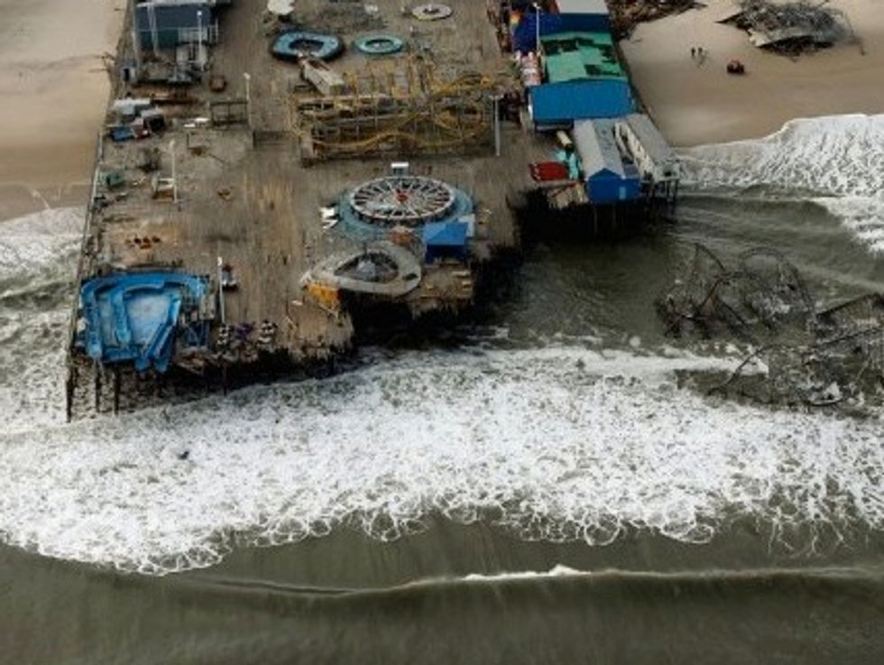 Hurricane-Battered New Jersey Pier Goes Up In Flames