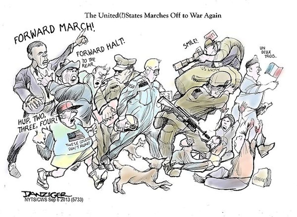 The United (?) States Marches Off To War Again