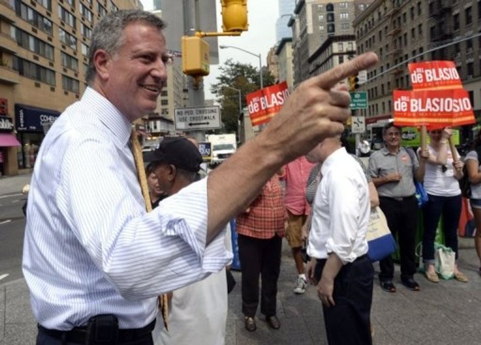 De Blasio Takes First Place In New York City Mayoral Primary