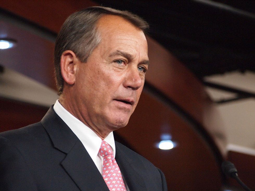 Boehner’s Empty Suit