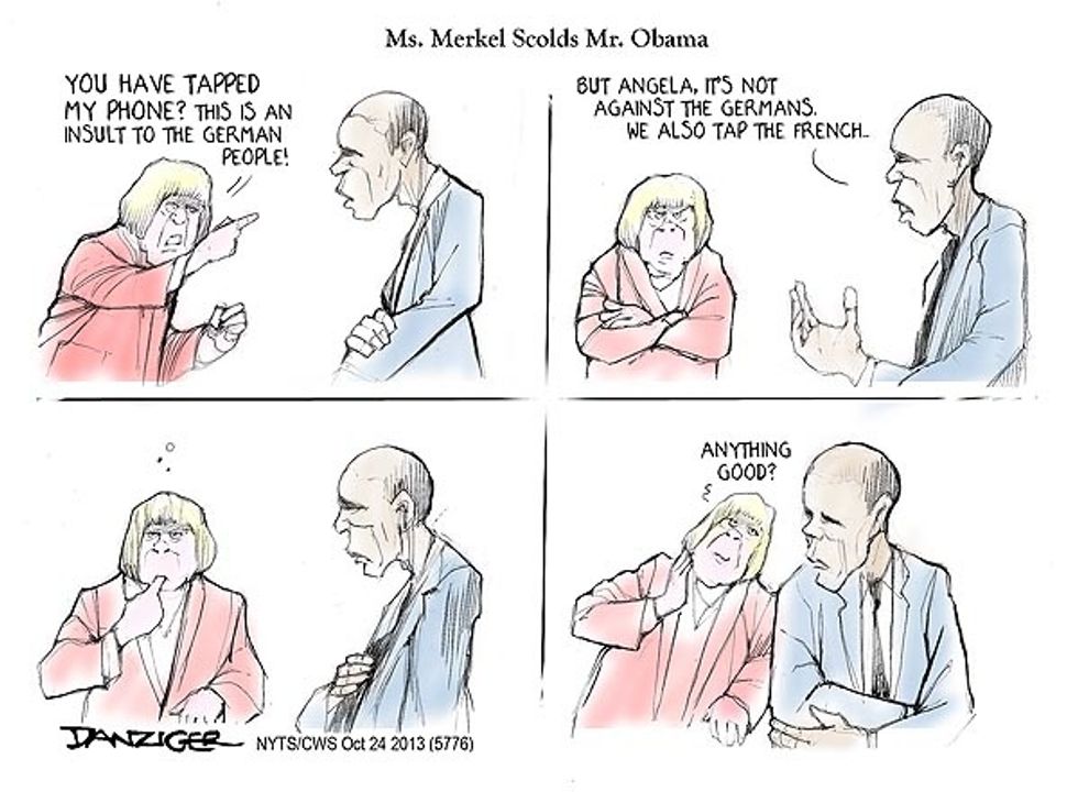 Merkel Scolds Obama