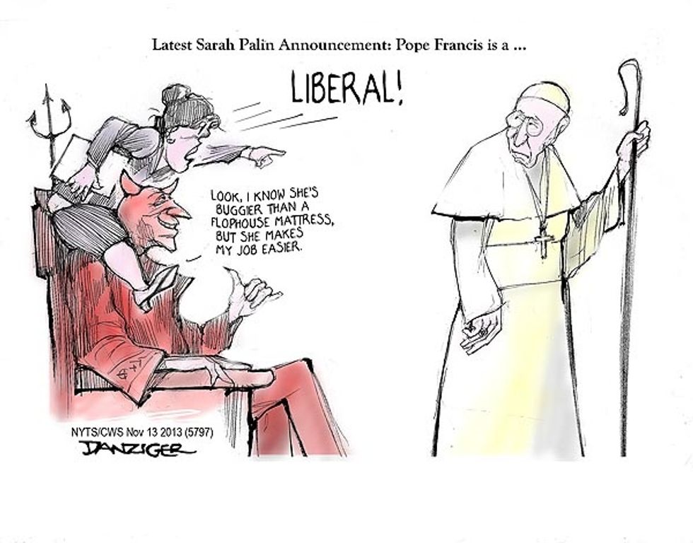 Palin Vs. The Pope