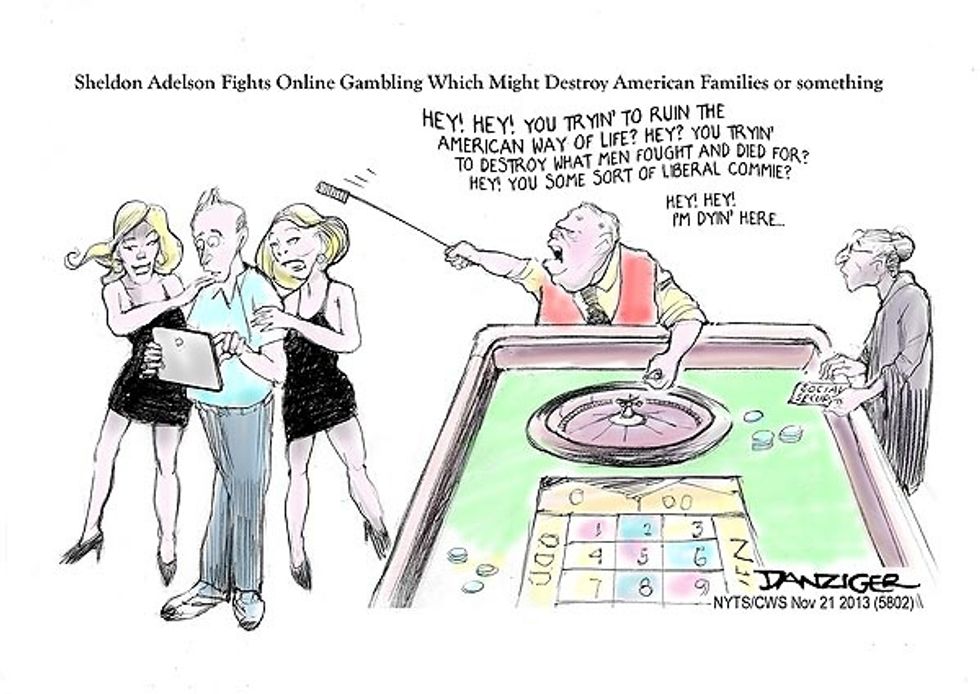 Sheldon Adelson Fights Online Gambling