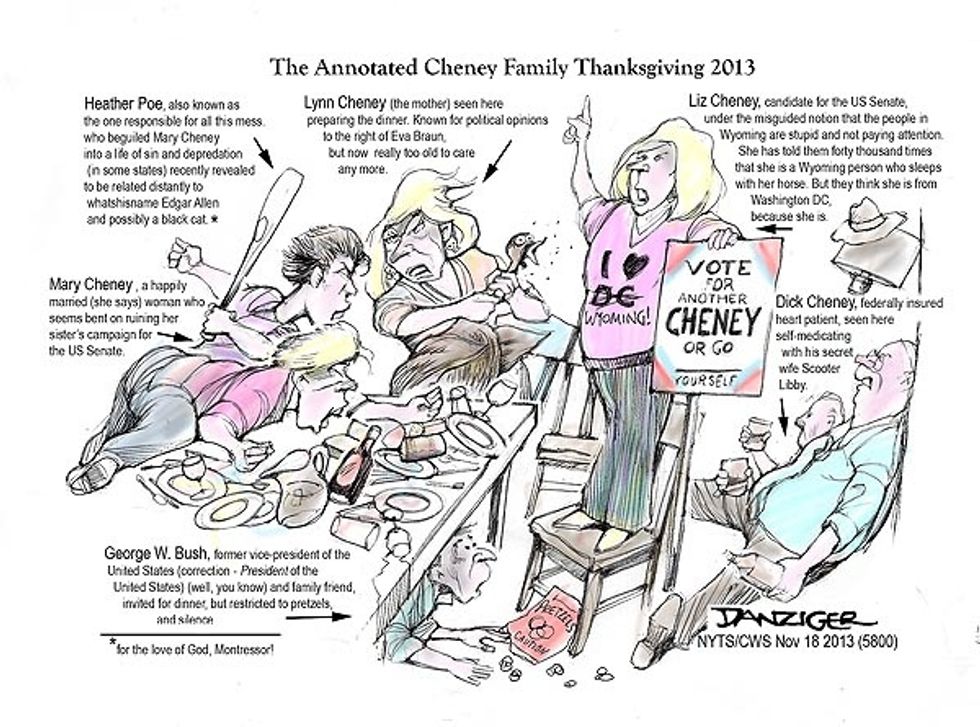 The Annotated Cheney Family Thanksgiving