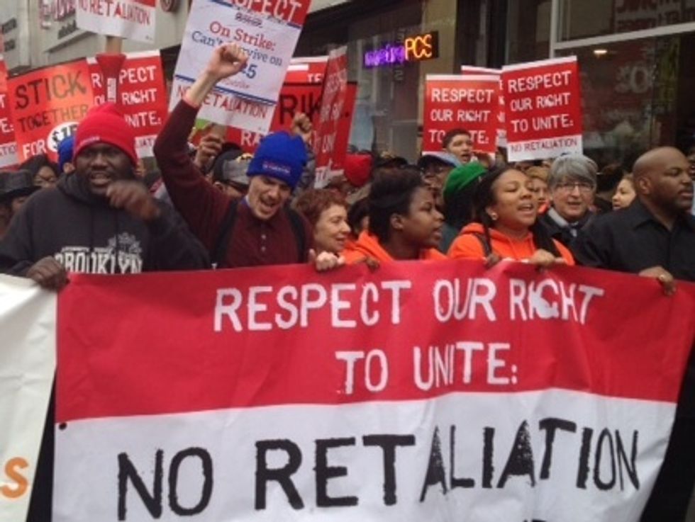 Fast-Food Workers Strike For Higher Wages In New York City