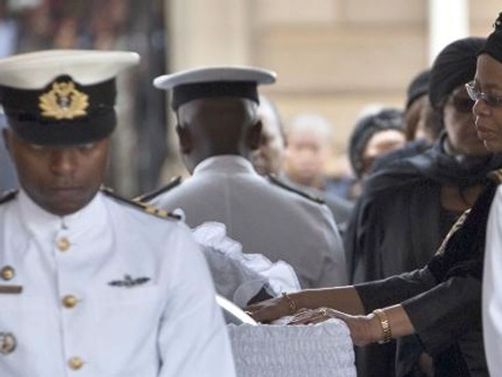 Tears As Mandela Lies In State