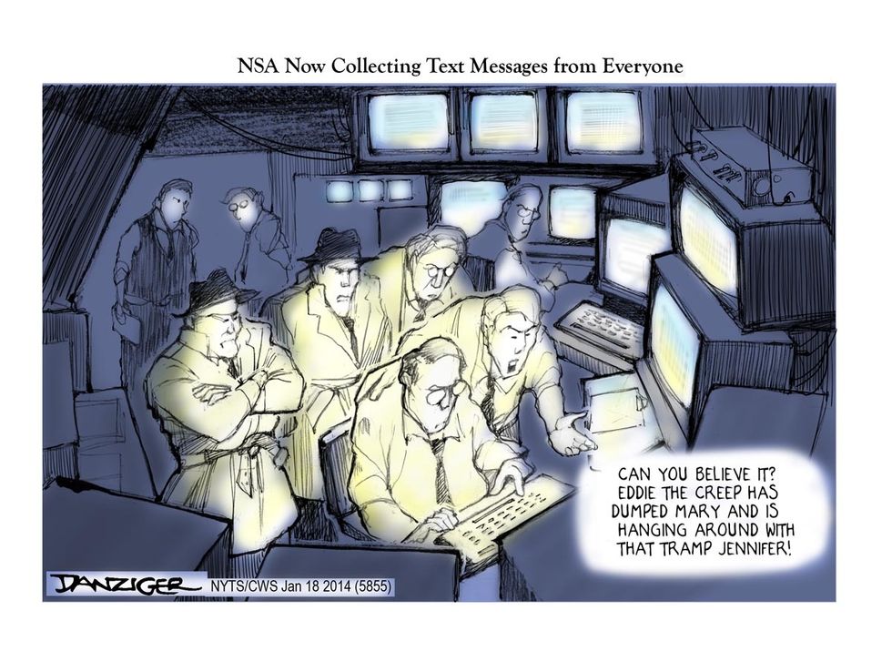 NSA Now Collecting Text Messages From Everyone