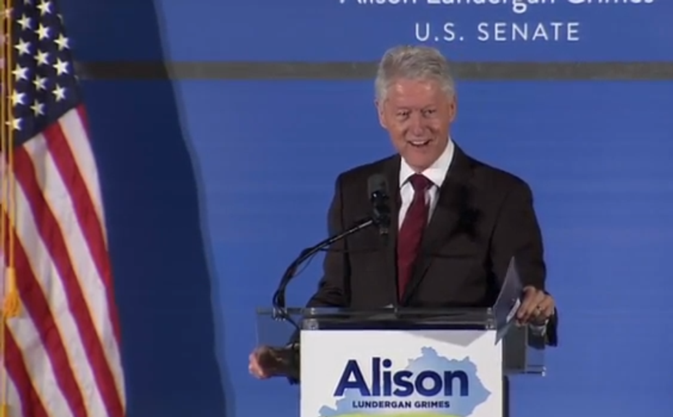 WATCH: Clinton Stumps For Grimes, Knocks McConnell In Kentucky Speech