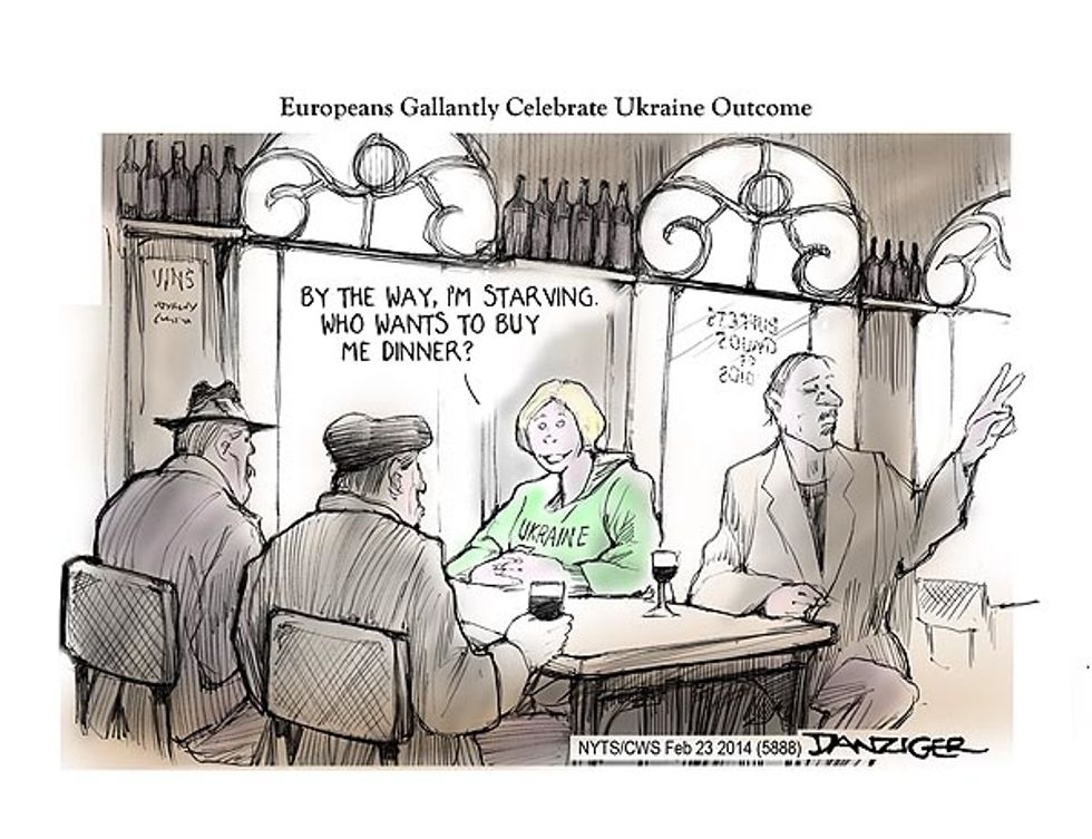 Europeans Gallantly Celebrate Ukraine Outcome