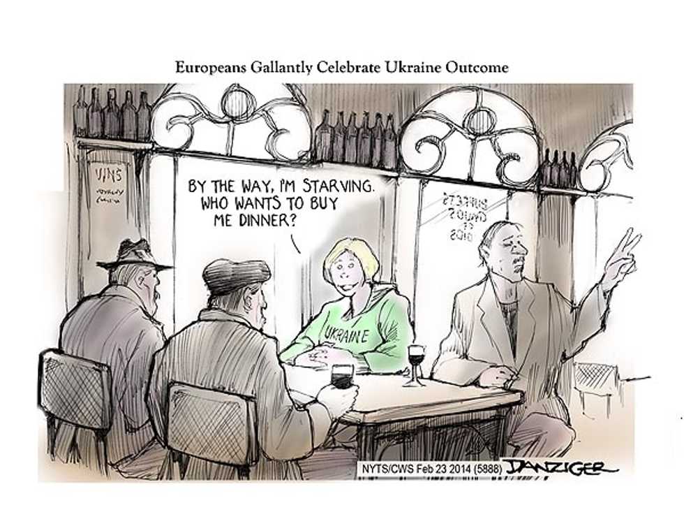 Europeans Gallantly Celebrate Ukraine Outcome