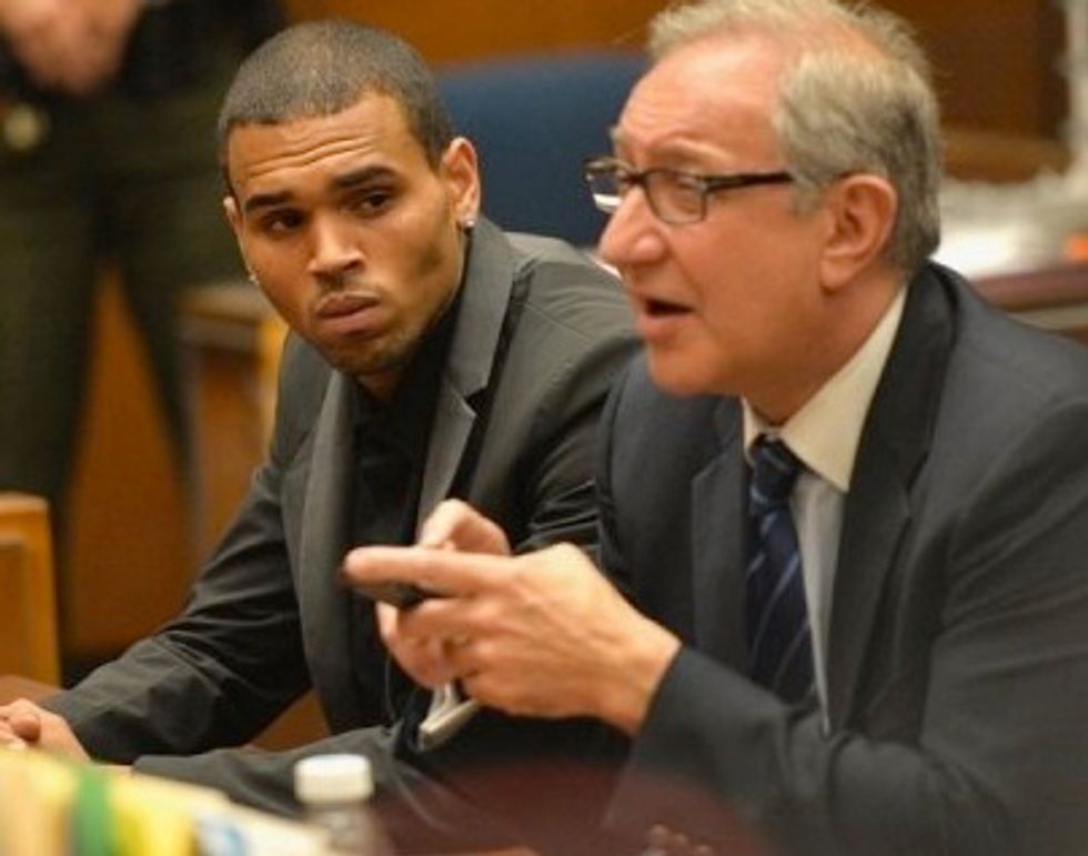 Chris Brown Forced To Wear Orange Jail Suit To Court