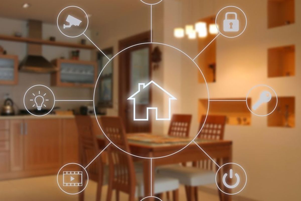 Smart home stock image