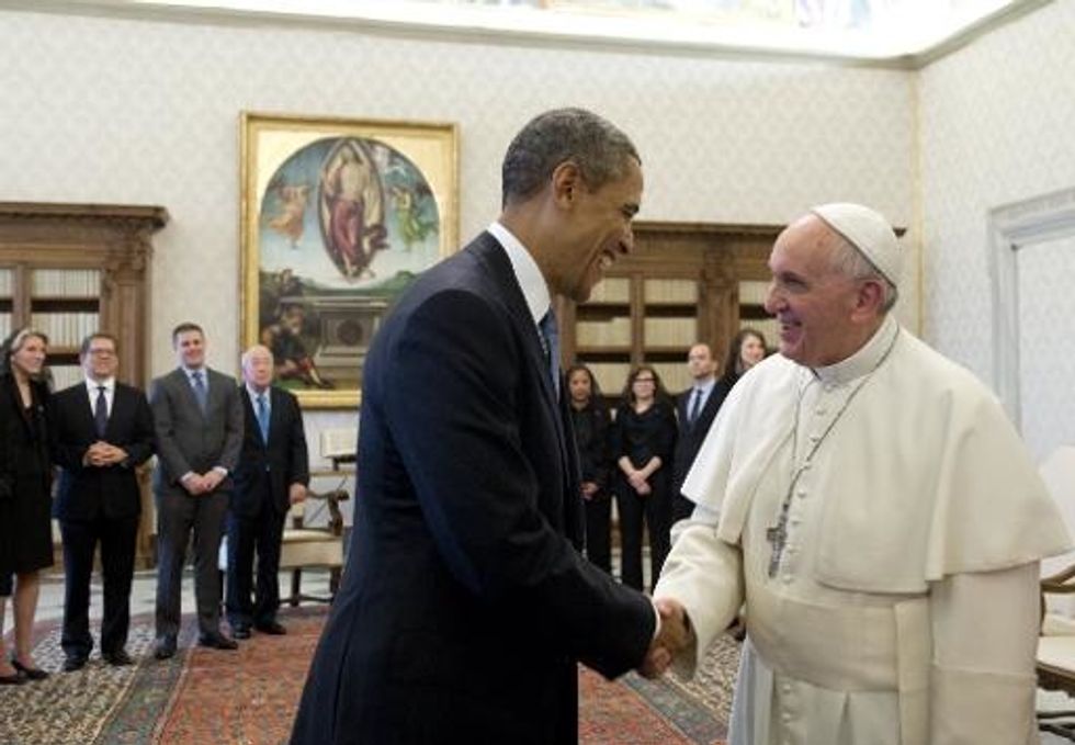 Obama Meets With Pope Francis For The First Time At The Vatican