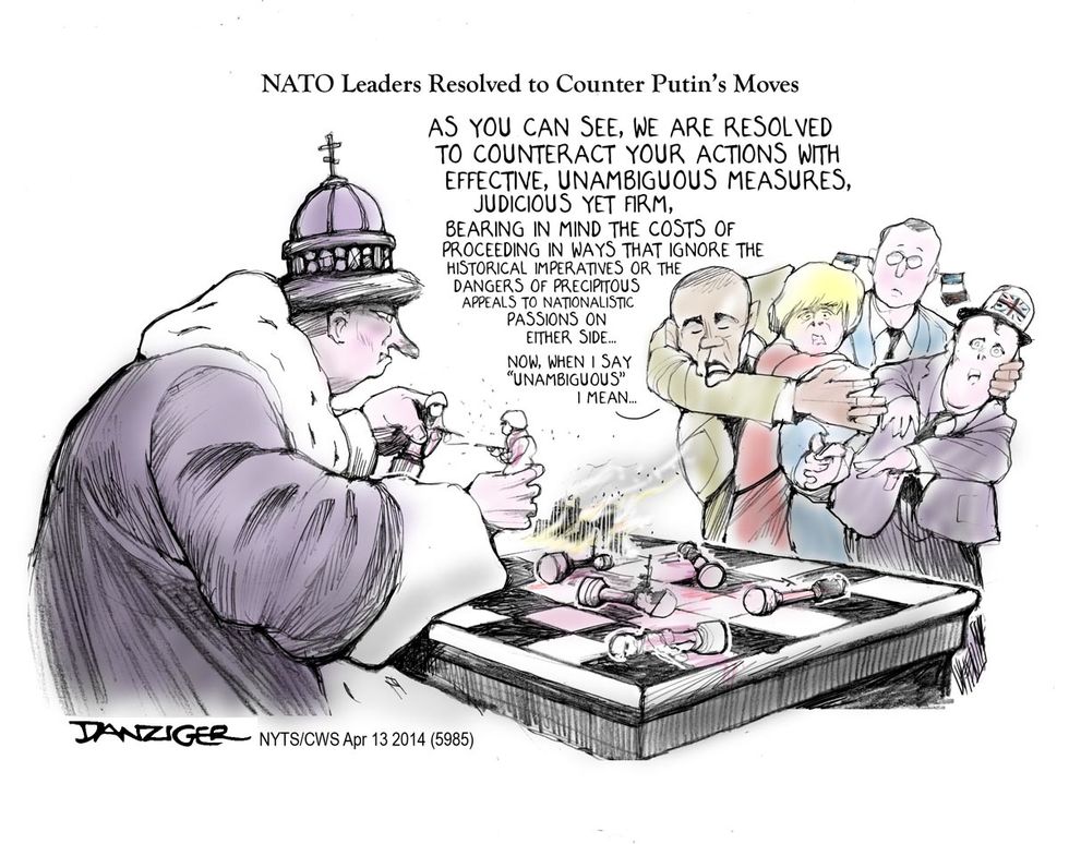 NATO Leaders Try To Counter Putin