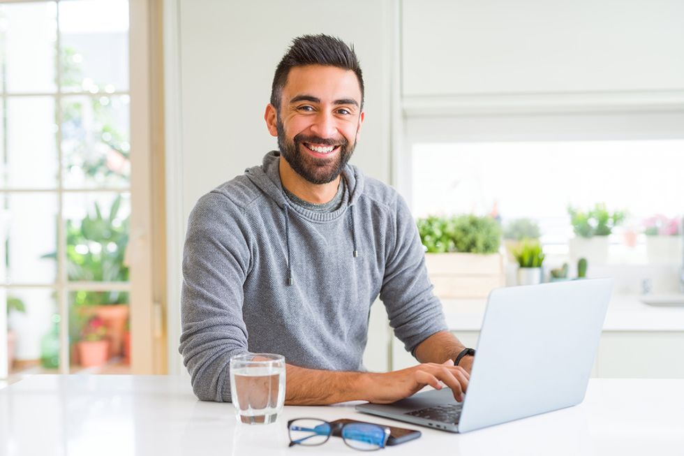 Professional man gets started on LinkedIn