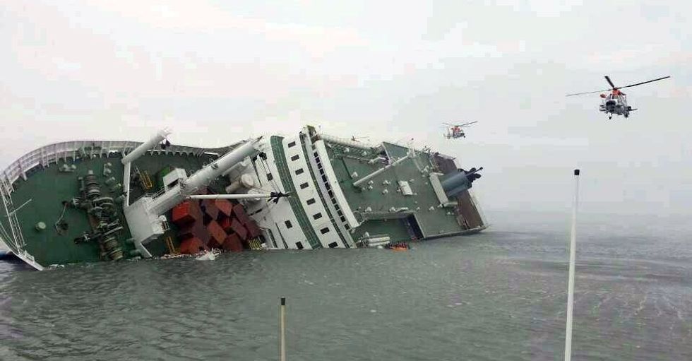 Nine Dead, Hundreds Feared Trapped In South Korea Ferry Sinking