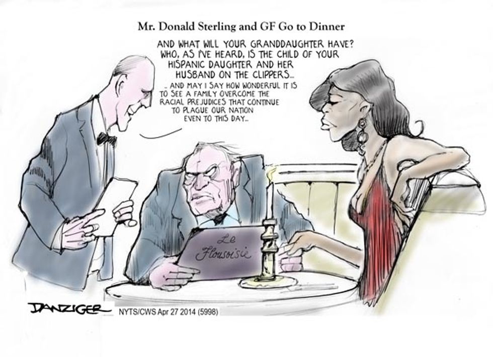 Donald Sterling Goes To Dinner