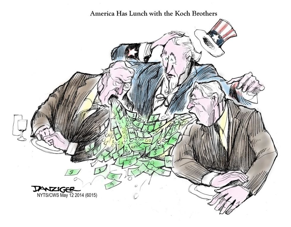 America Has Lunch With The Koch Brothers