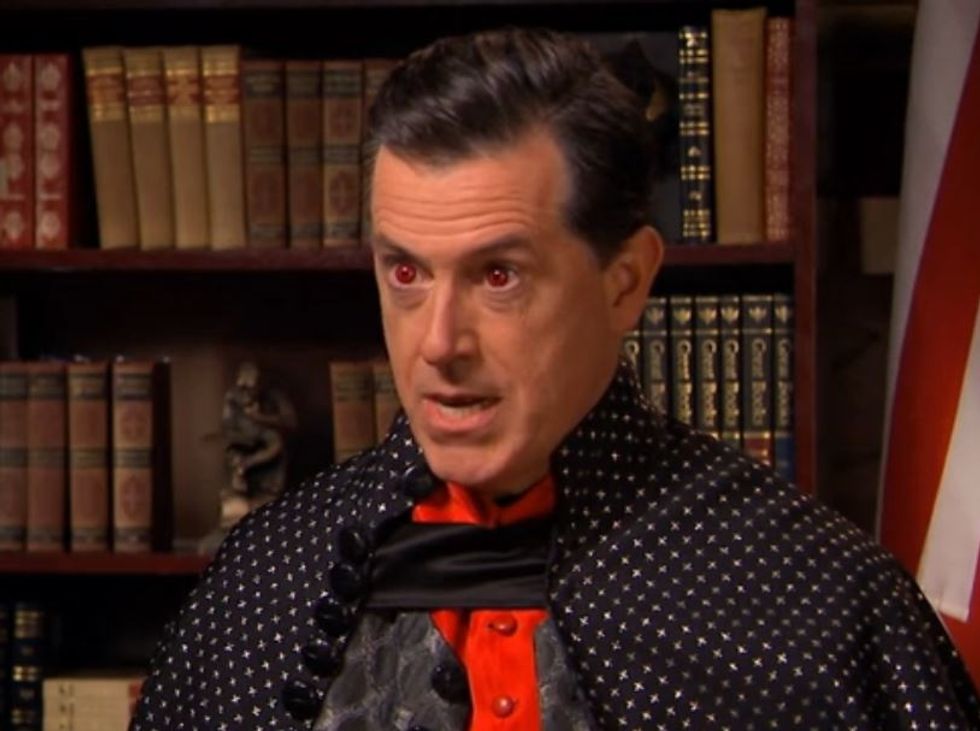 WATCH: Stephen Colbert Interviews Vampire LARPing Candidate Jake Rush