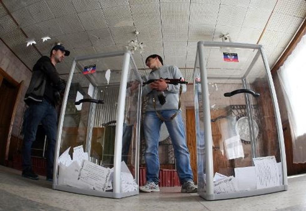 Rebels In East Ukraine Claim Landslide Vote For Independence