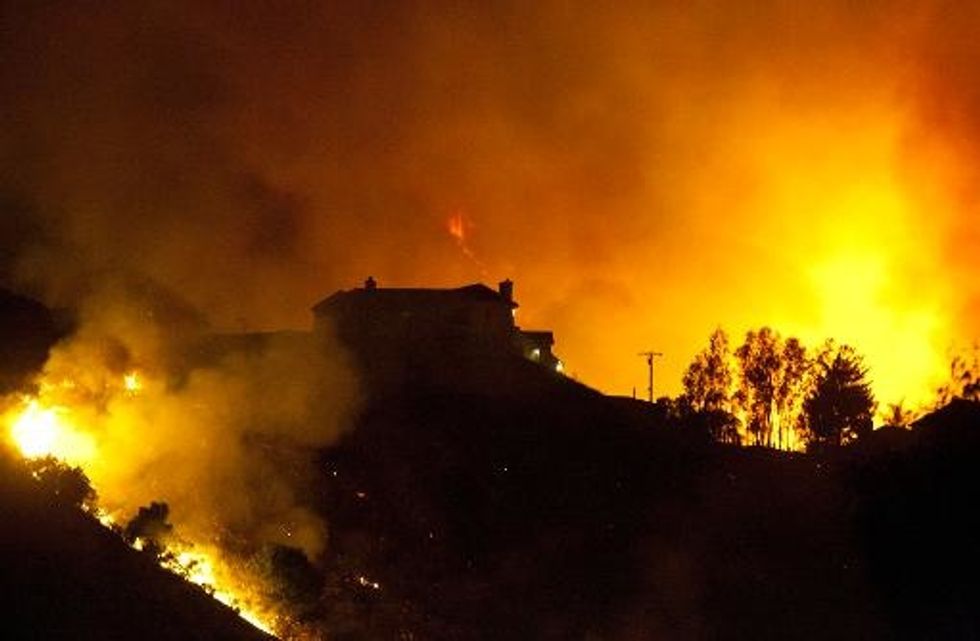 Ten Large-Scale Blazes Rage In California