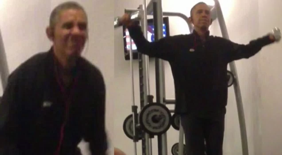 Obama Workout Video Goes Viral; Secret Service Says Gym Was Secure