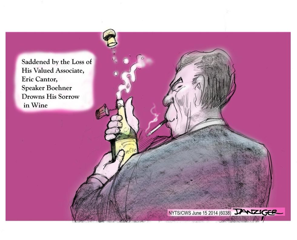 Boehner Drowns His Sorrow