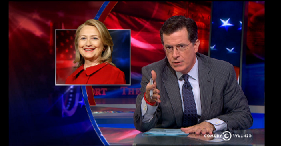 Colbert Mocks Fox Reaction To Benghazi Arrest: ‘Sadly, Hillary Clinton Remains At Large’ [Video]