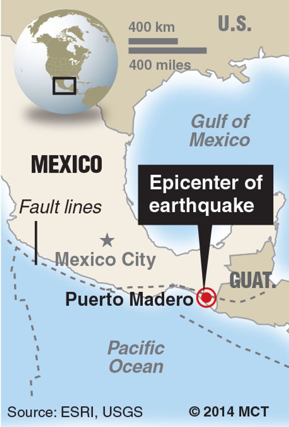 Powerful Quake Jolts Mexico And Central America; At Least Four Killed