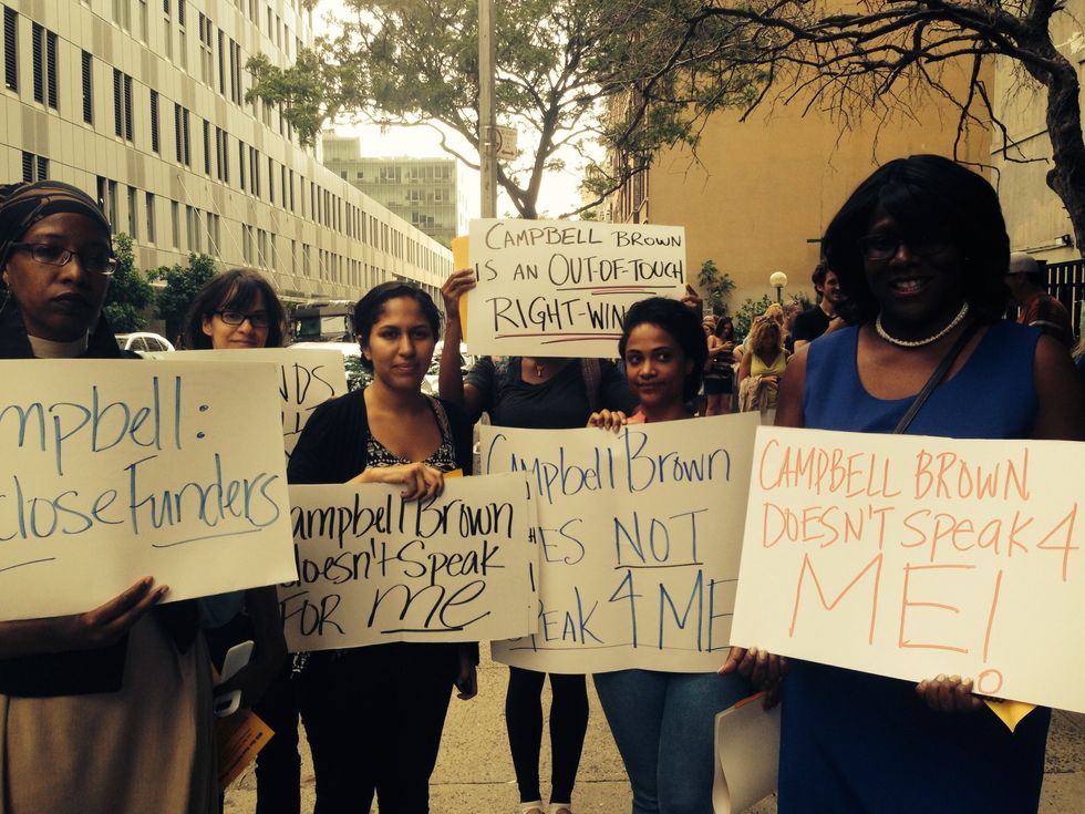 Activists Protest Campbell Brown’s ‘Colbert Report’ Appearance