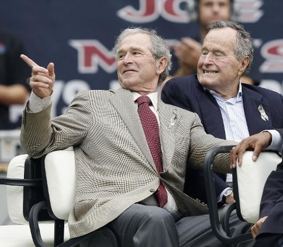 George W. Bush Writes Bio Of His U.S. President Dad