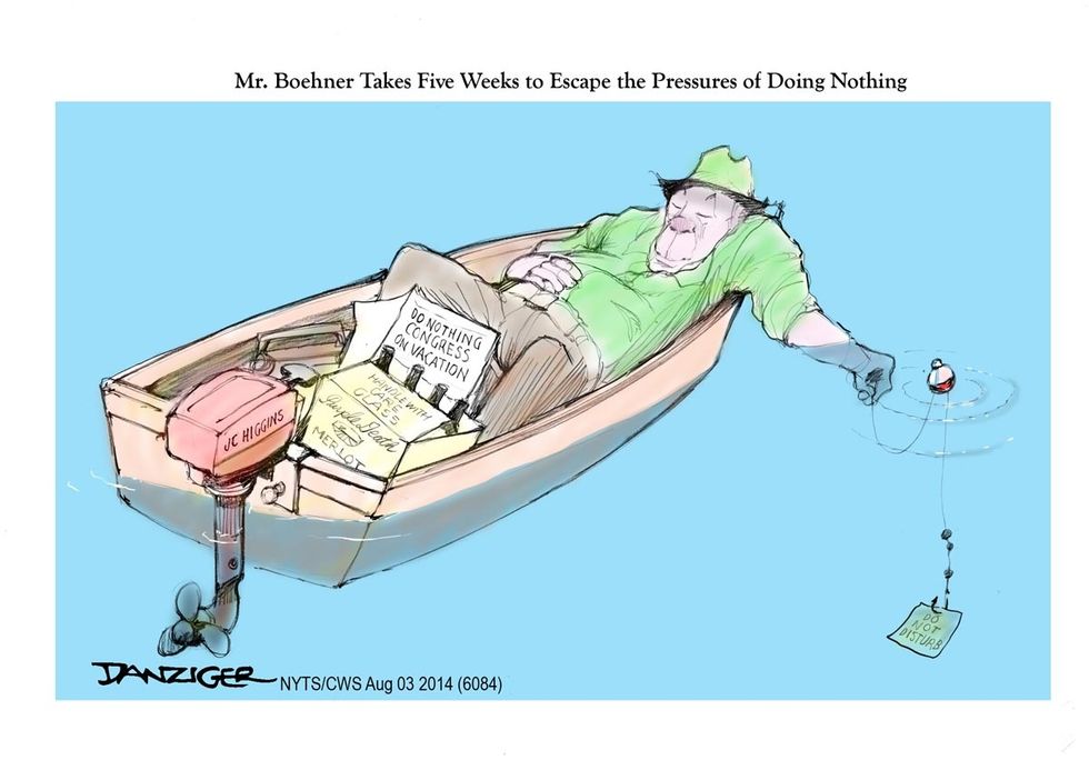 Speaker Boehner Goes On Vacation