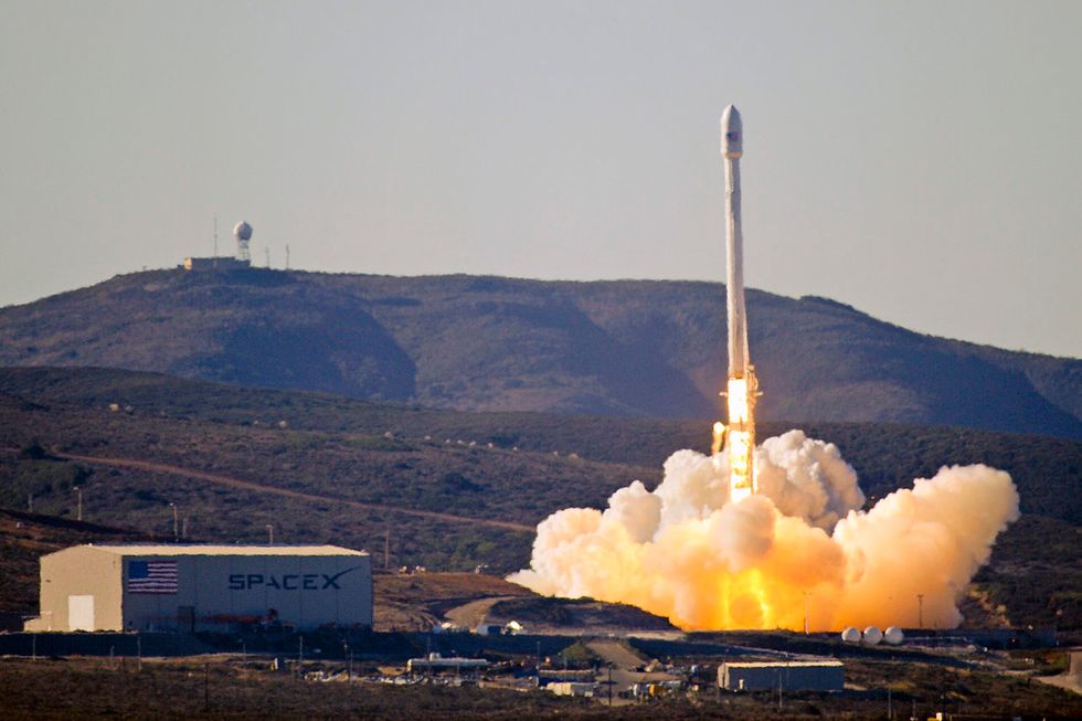 SpaceX Launches Falcon 9 Rocket Carrying Satellite