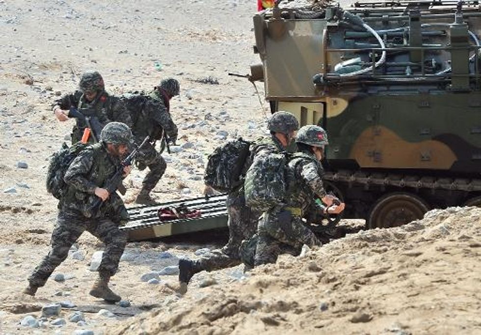 S. Korea, U.S. Start Military Drill Despite North Threats