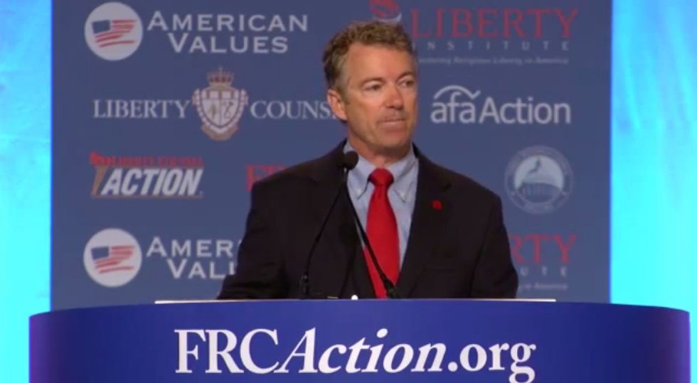 Rand Paul Rails Against ‘Autocrat’ Obama in Value Voters Speech