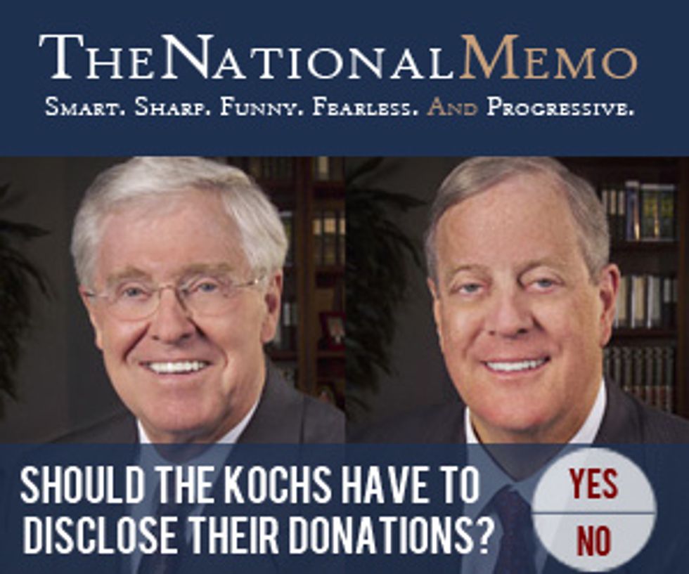 Should The Kochs Have To Disclose Their Donations?