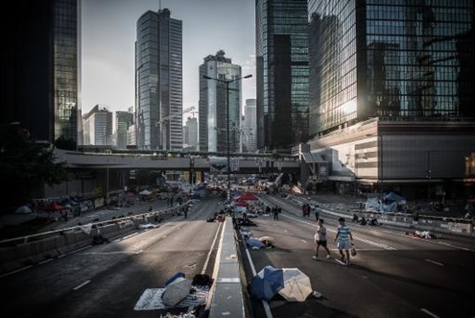 Hong Kong Democracy Protesters Digging In For Long Haul