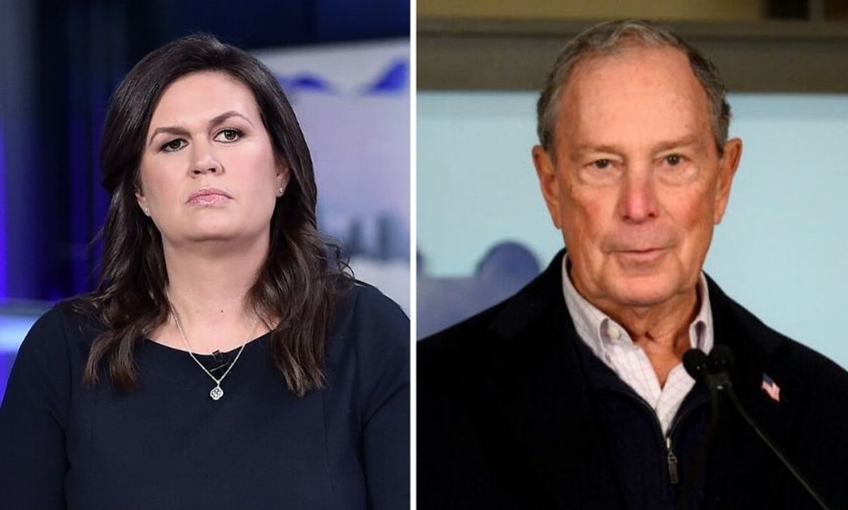 Sarah Sanders Just Called Michael Bloomberg's Language 'Offensive And Atrocious', And The Irony Is White Hot