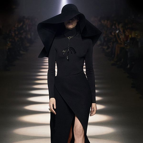 The Big Floppy Hat Goes Dark at Givenchy