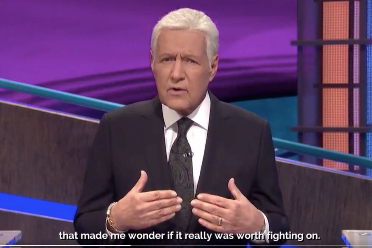 Alex Trebek just gave an inspiring one-year update on his pancreatic cancer journey