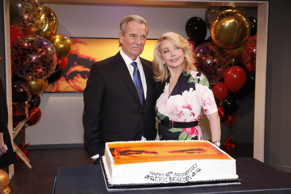 Eric Braeden and onscreen wife Melody Thomas Scott of The Young and the Restless.