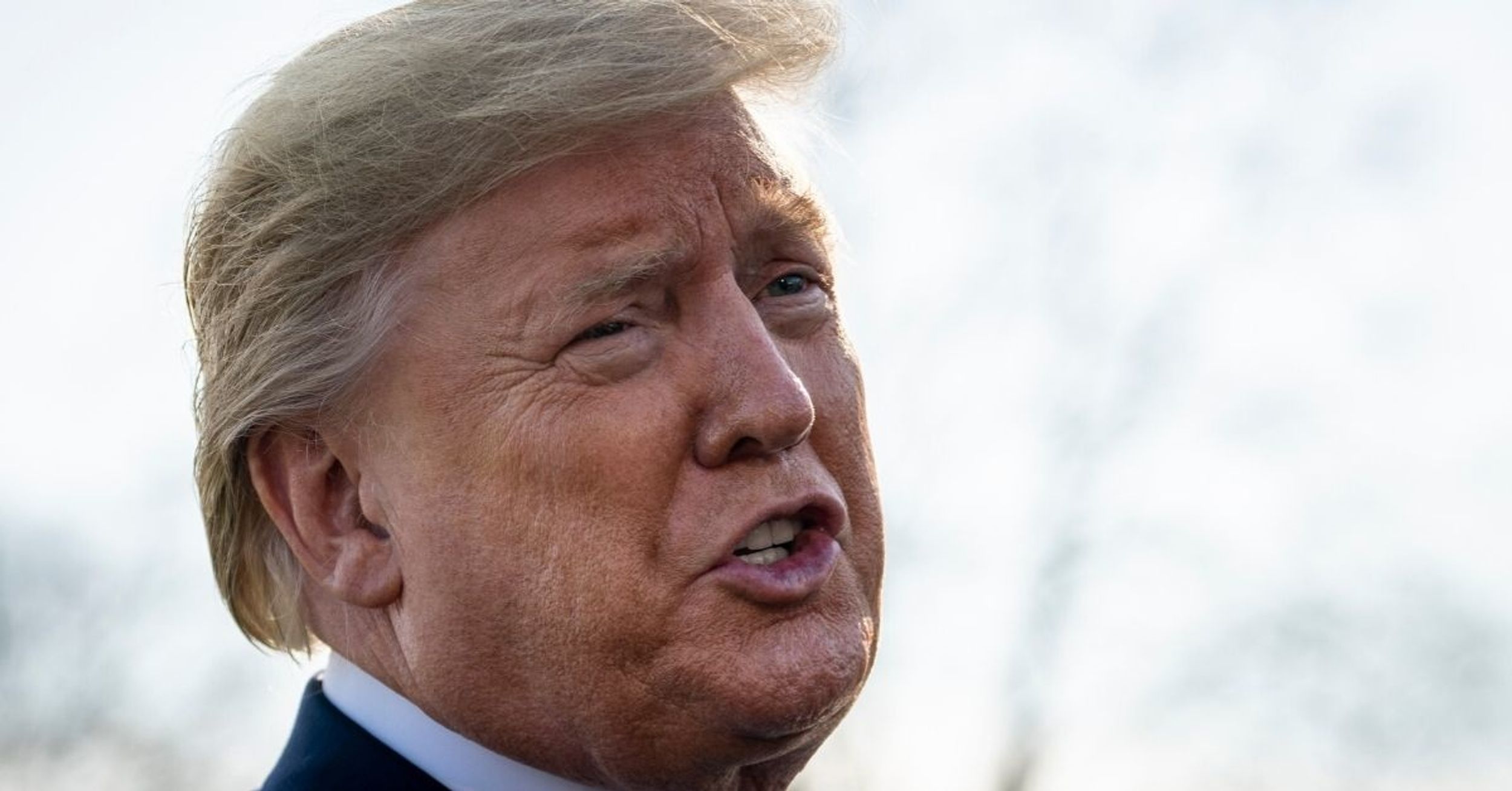 Trump Just Tried To Claim That He Hasn't Touched His Face In Weeks Amid Coronavirus Concerns—And Twitter Was Like 'Hold My Beer'