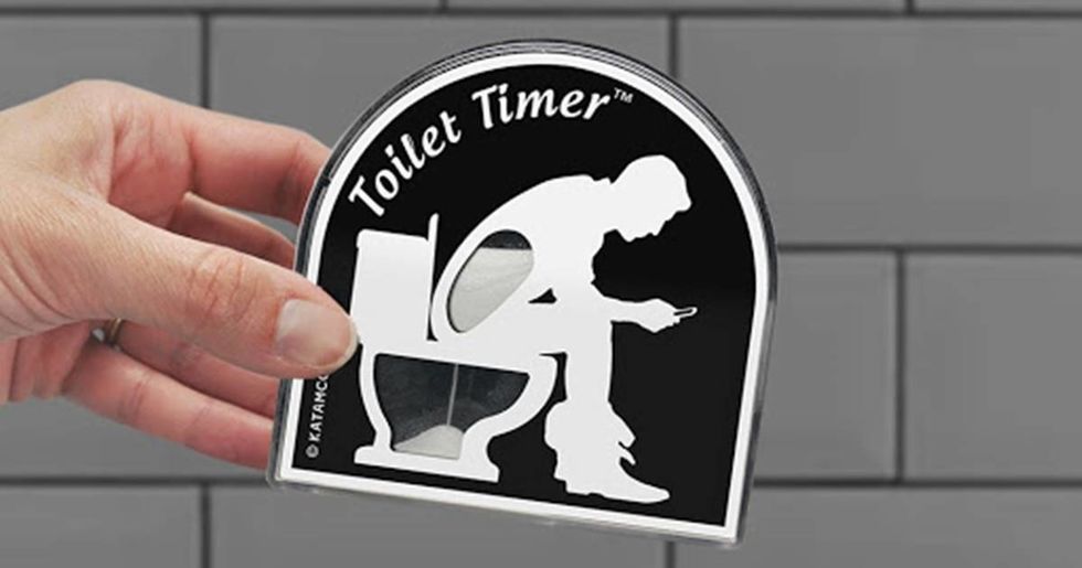 The new daddy 'poo timer' is a funny gift idea, but it calls attention to a real issue