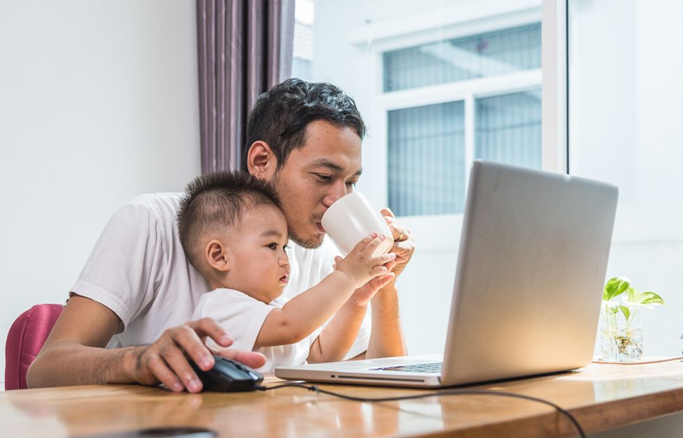 Dad reenters the workforce after staying at home to care for his son